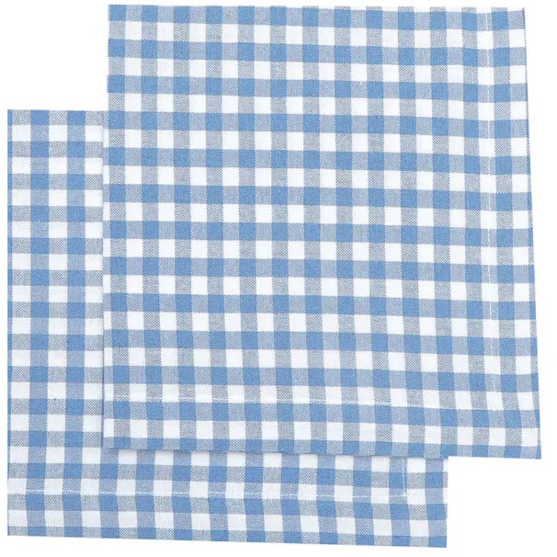 Bella Napkin 45x45 cm 2-pack, Light blue/White