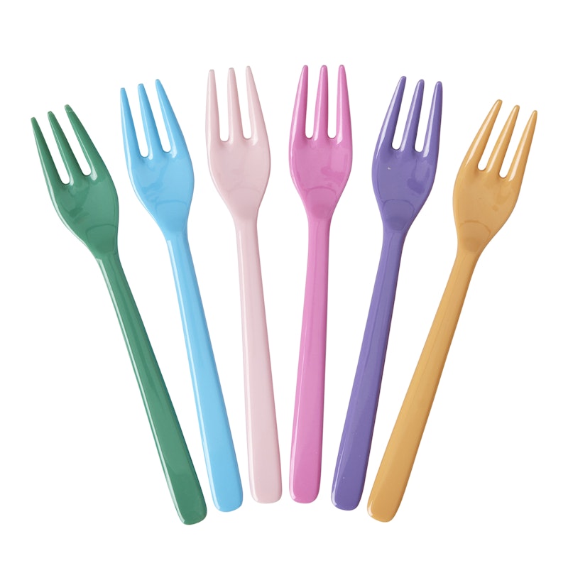 Melamine Cake Forks 6-pack, La Joie de Vivre