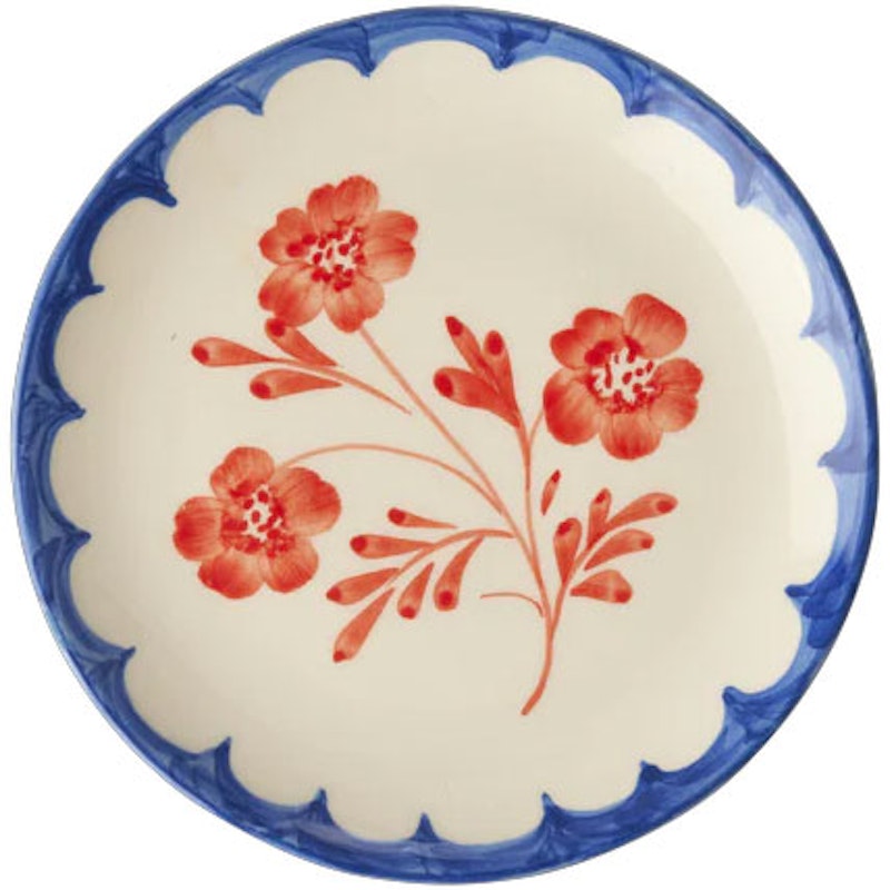 Cake Plate Ceramic 15 cm, Vintage Flower