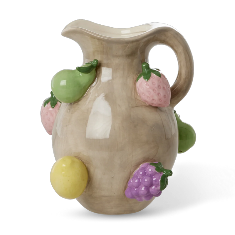 Vase With Embossed Fruits 1,14 l