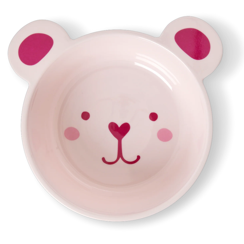 Bear Bowl Melamine 50 cl, Pink
