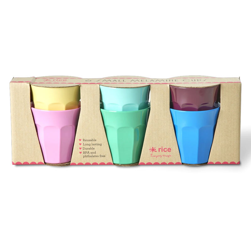 Melamine Cups 6-pack, Show You Colors