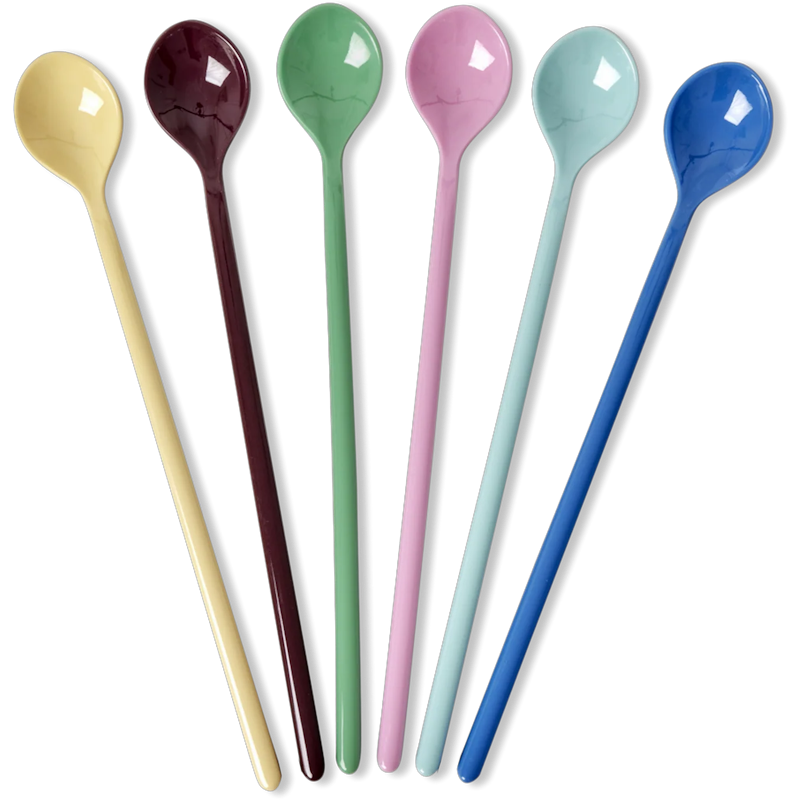 Café Latte Spoon Melamine 6-pack, Show Your True Colors