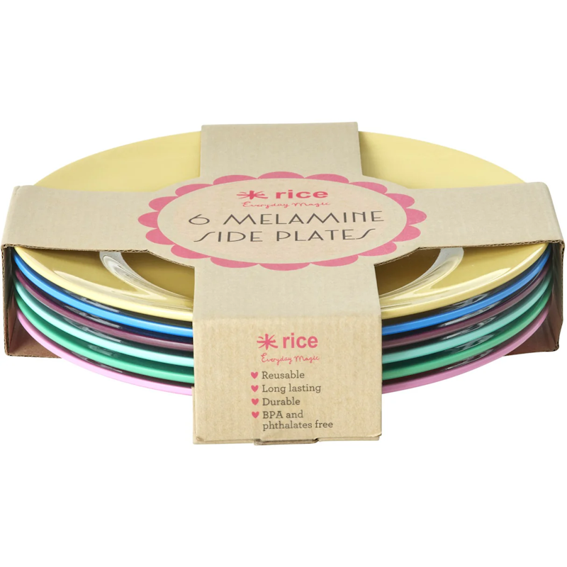 Lunch Plate Melamine Round 20 cm 6-pack, Show Your True Colors