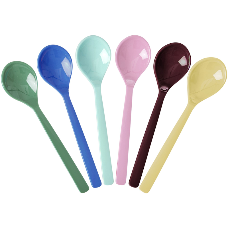 Teaspoon Melamine 6-pack, Show Your Colors