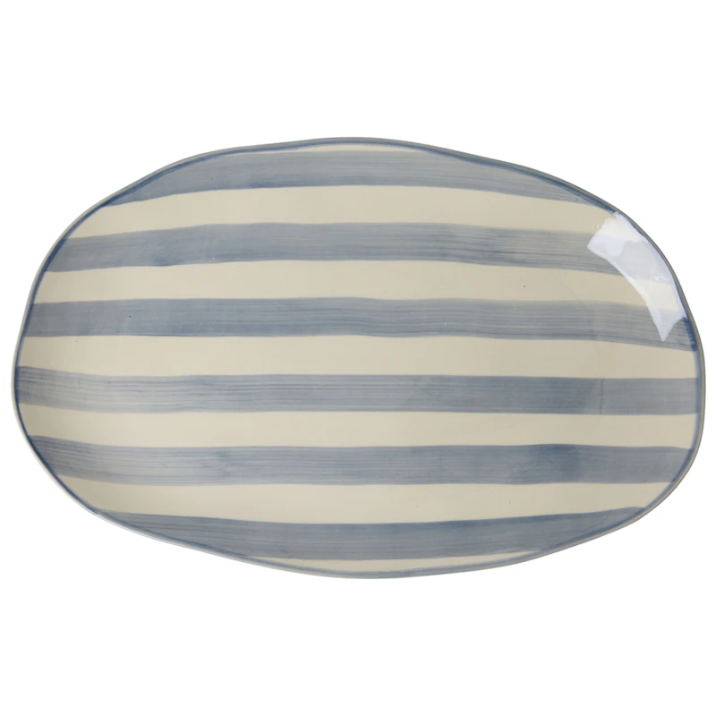 Platter L 49,5 cm, Blue