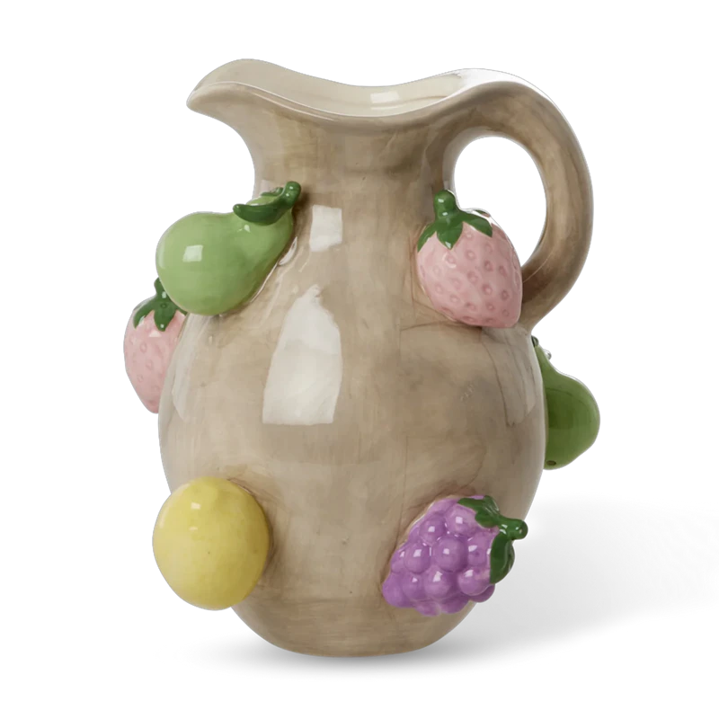 Vase With Embossed Fruits 1,14 l