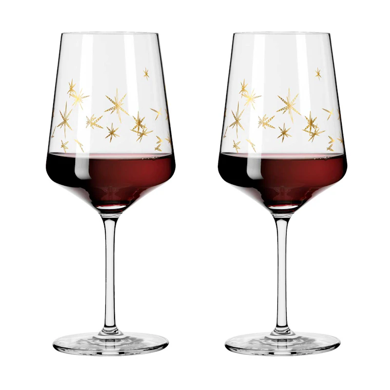 Celebration Deluxe Red Wine Glass Stars 2-pack, 54 cl