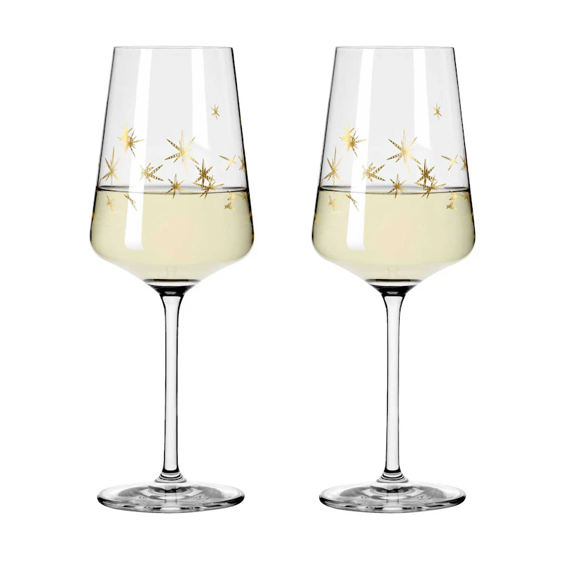 Celebration Deluxe White Wine Glass Stars 2-pack, 40 cl