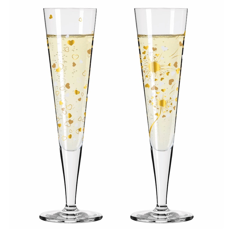 Goldnacht Champagne Glasses 2-pack, F24