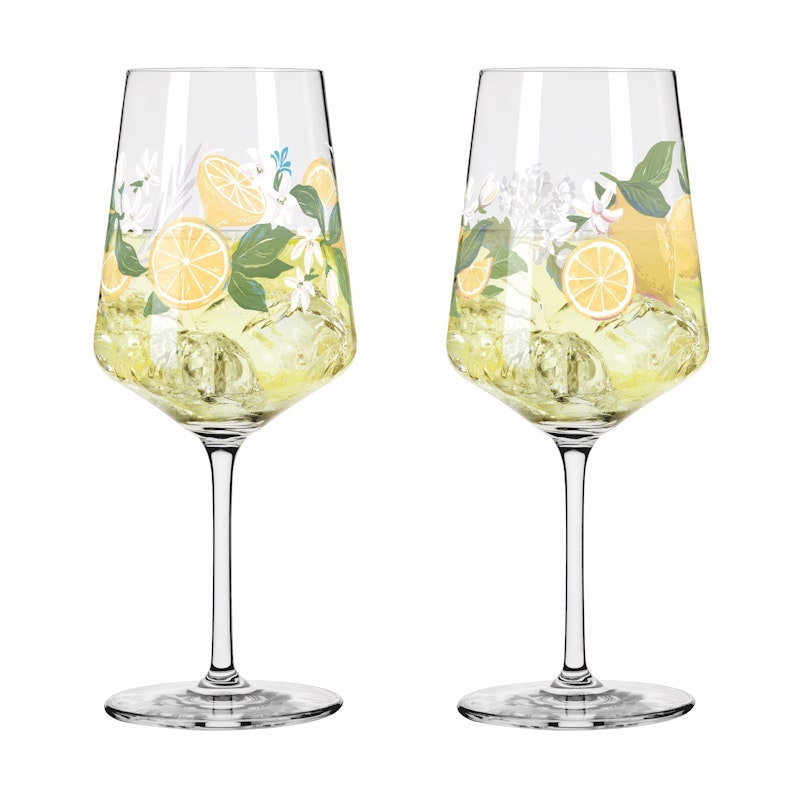 Sommertau Wine Glasses 2-pack, Limoncello 2025