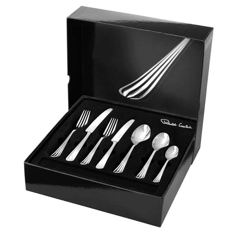 Palm Bright Cutlery Set Stainless Steel, 42 Pieces
