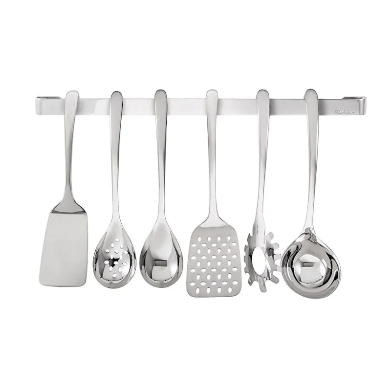 Signature Kitchen Utensils With Wall Bar, Stainless Steel