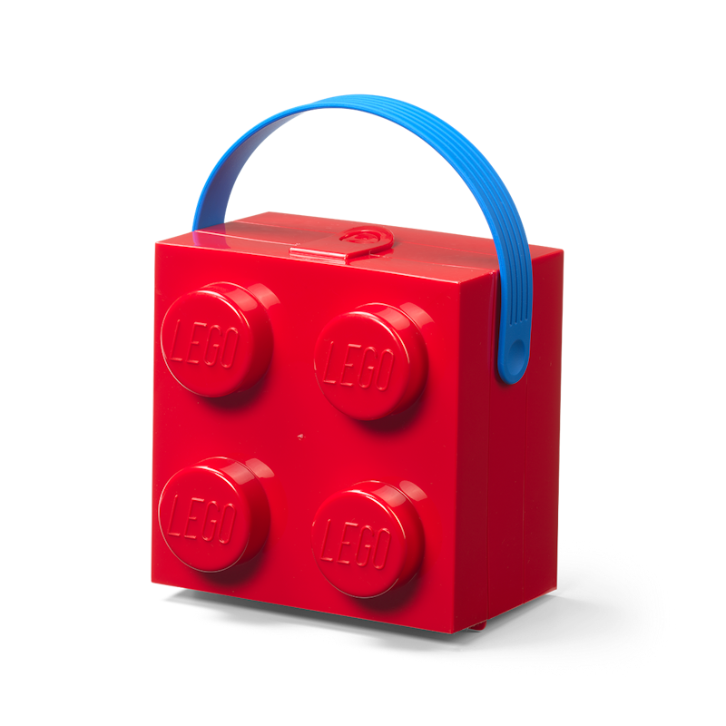 LEGO® Box With Handle 4 Knobs, Red
