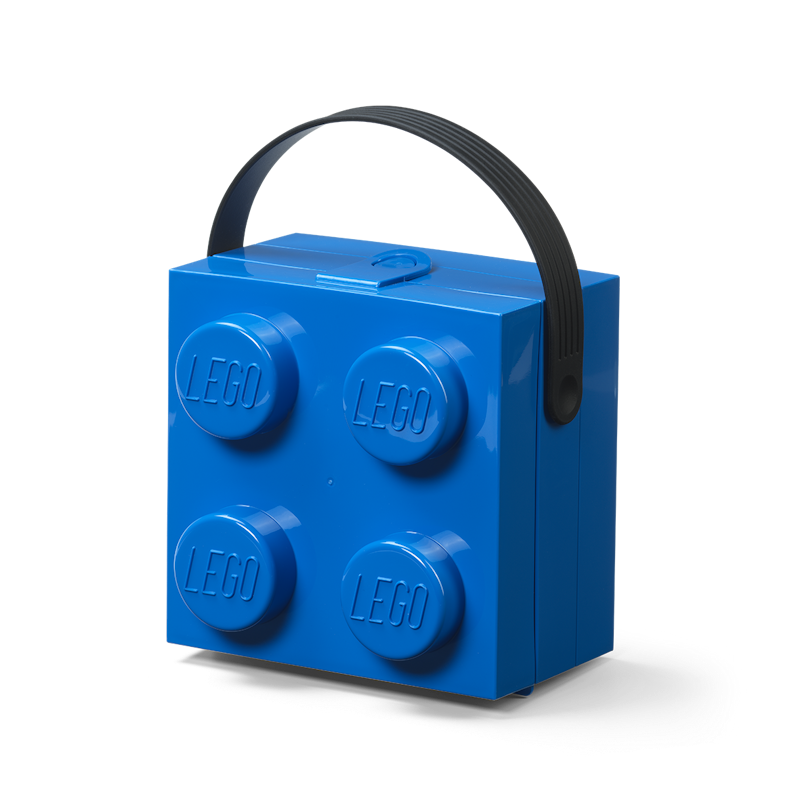 LEGO® Box With Handle 4 Knobs, Blue