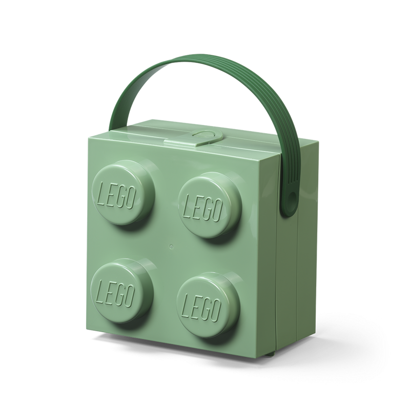 LEGO® Box With Handle 4 Knobs, Green