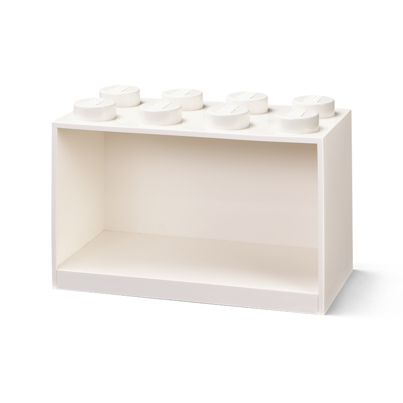 LEGO® Brick Shelf 8 Knobs, White