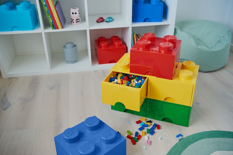 LEGO® Storage With Drawers Knobs, Dark Green