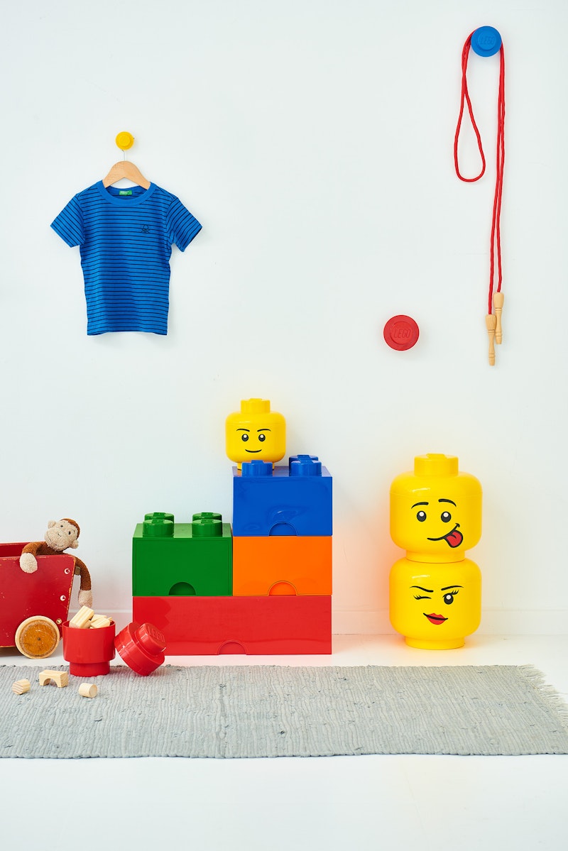 LEGO Storage Box Head Collection 3 Pieces Winking RoyalDesign
