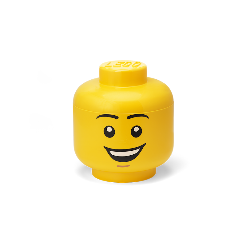 LEGO® Storage Box Head Small, Happy Boy