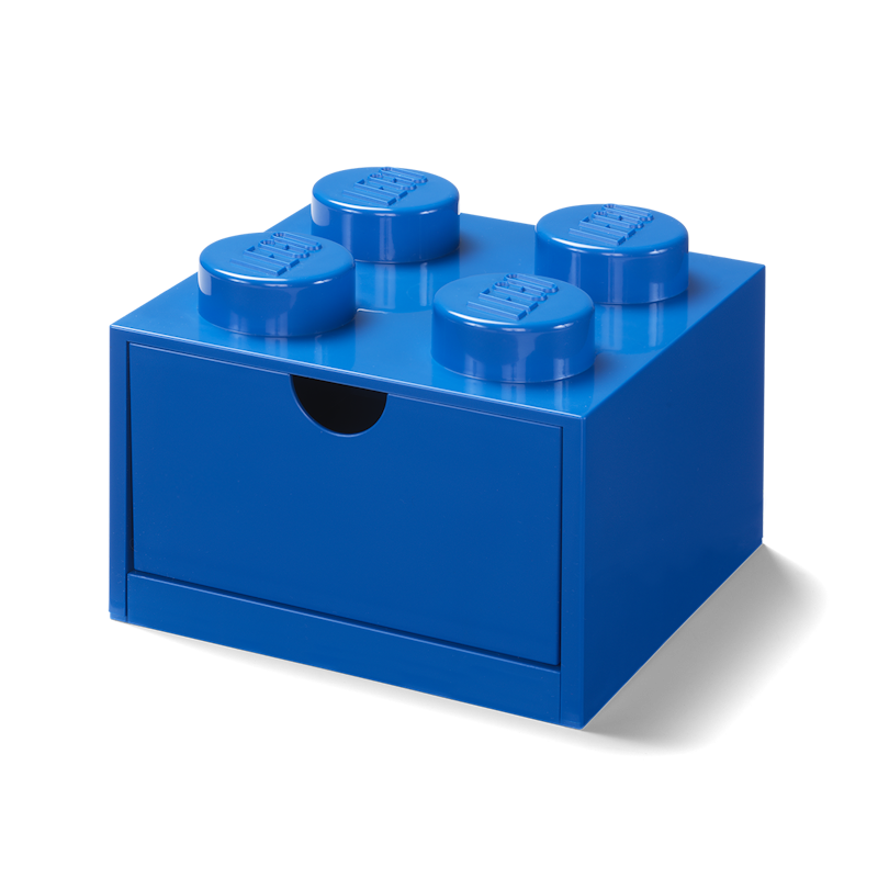 LEGO® Storage With Drawer 4 Knobs, Blue