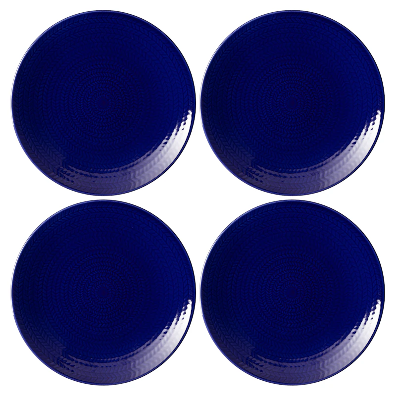 Blå Eld Plate 19 cm 4-pack, Blue