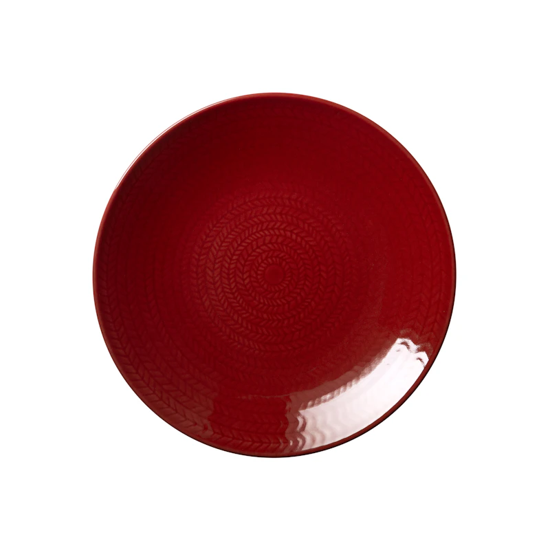 Blå Eld Plate 19 cm, Red