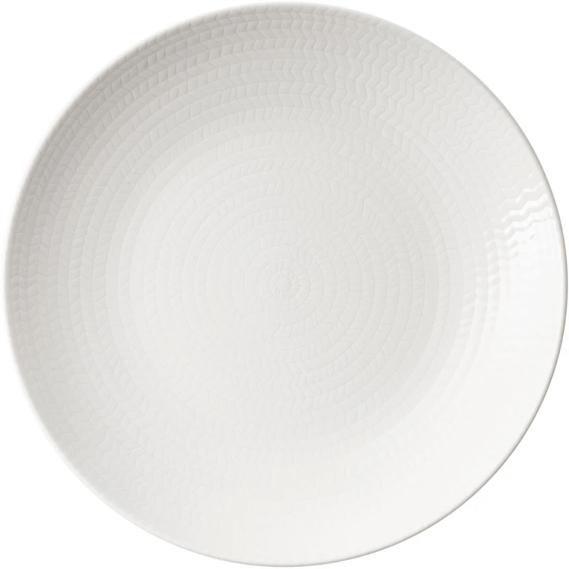Blå Eld plate 23cm white