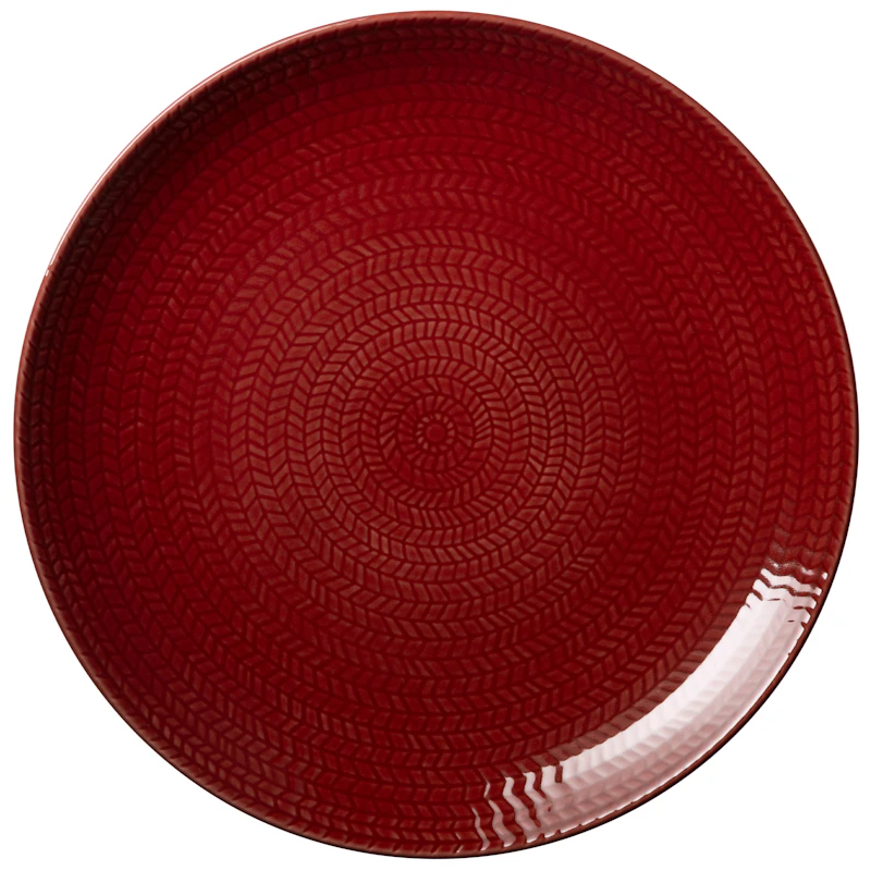 Blå Eld Plate 26 cm, Red