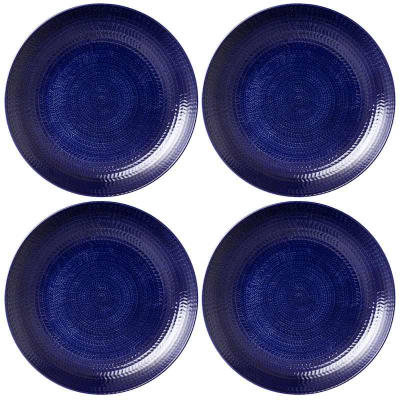 Blå Eld Plate 26 cm 4-pack, Blue