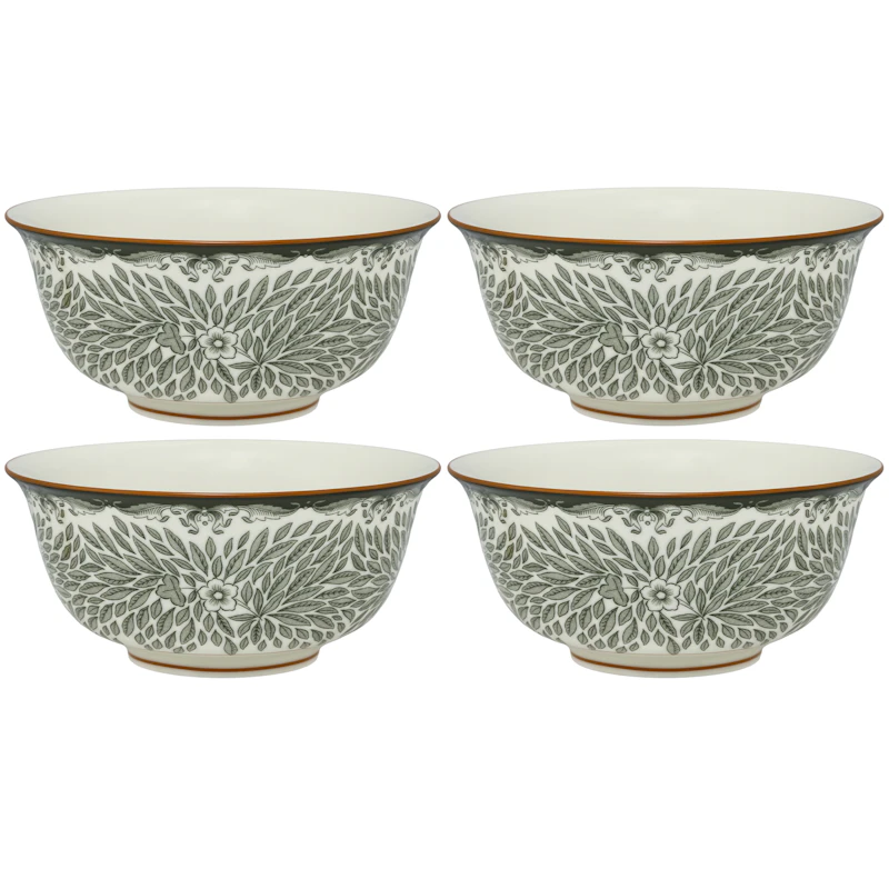 Ostindia Floris Bowl 50 cl 4-pack, Green