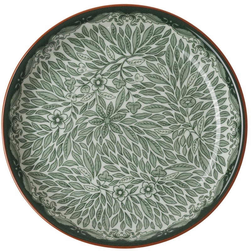 Ostindia Floris Plate 16 cm, Green