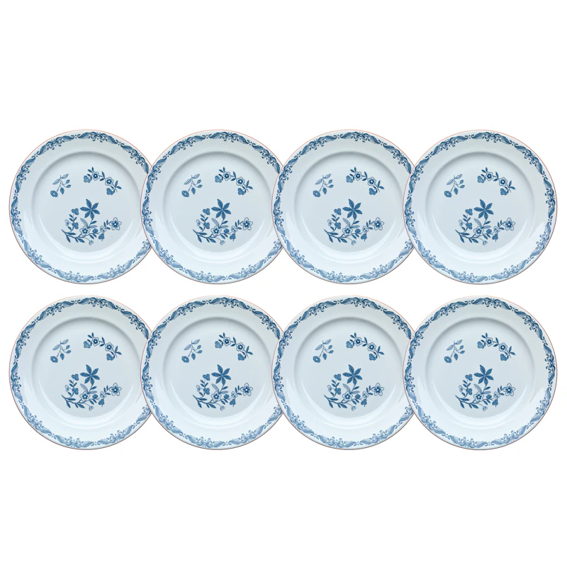 Ostindia Plate 21 cm, 8-pack