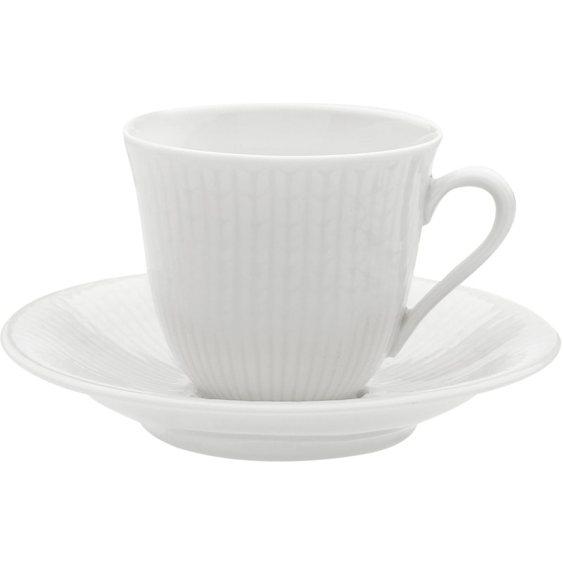 Swedish Grace Coffee Cup With Saucer 16 cl, Snow