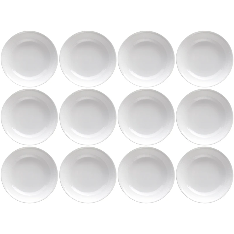Swedish Grace Deep Plate 19 cm 12-pack, Snow