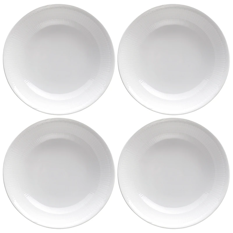 Swedish Grace Deep Plate 19 cm 4-pack, Snow