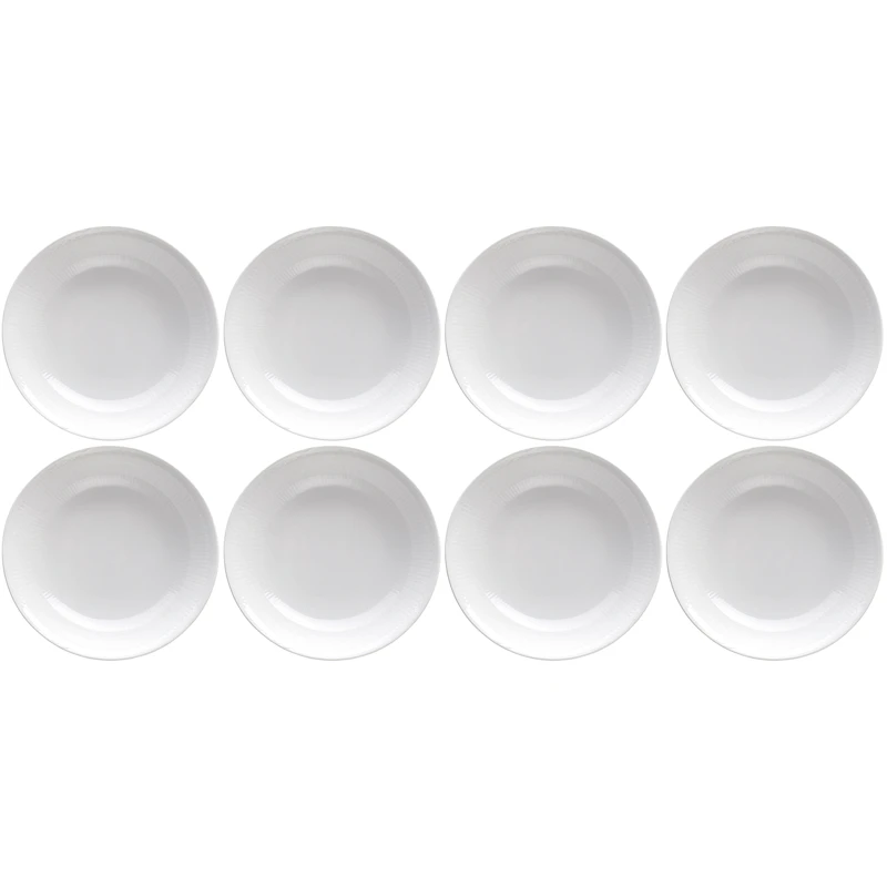 Swedish Grace Deep Plate 19 cm 8-pack, Snow