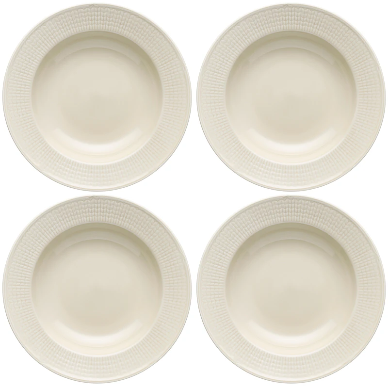 Swedish Grace Deep Plate 25 cm 4-pack, Oats