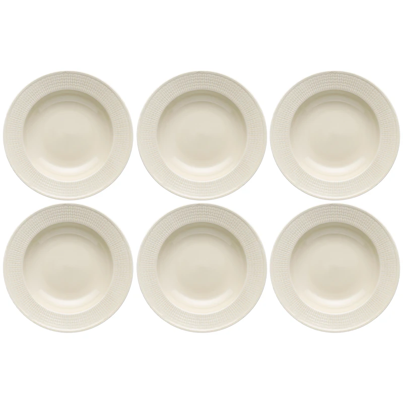 Swedish Grace Deep Plate 25 cm 6-pack, Oats