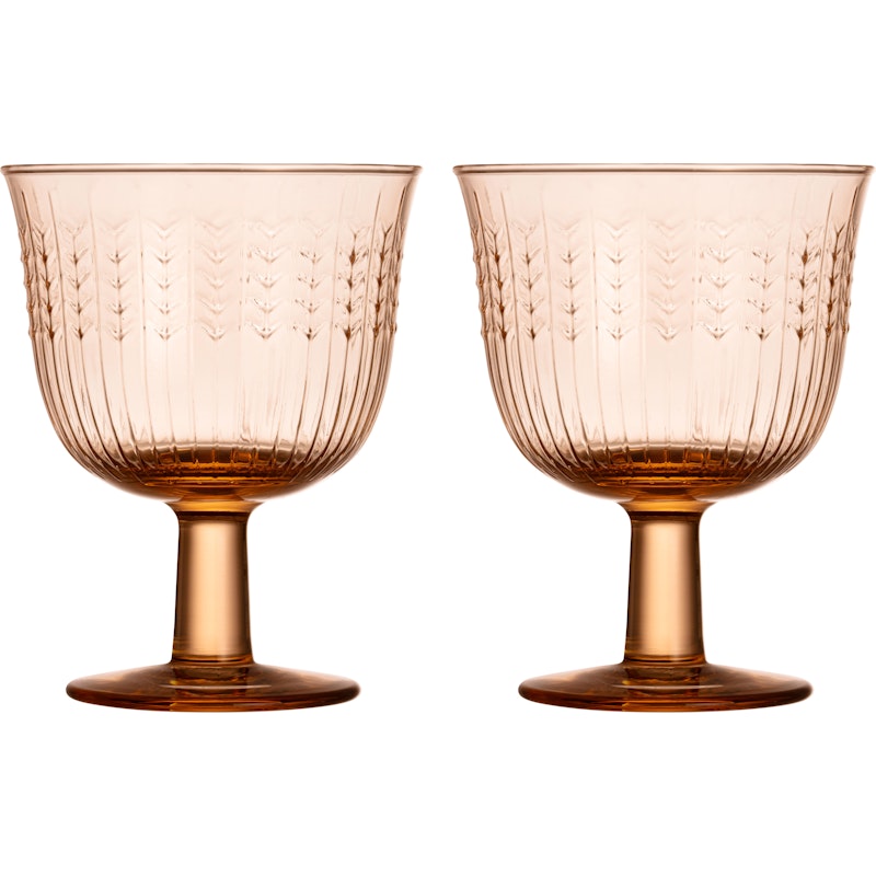 Swedish Grace Drinking Glass With Foot 28 cl 2-pack, Jubilee