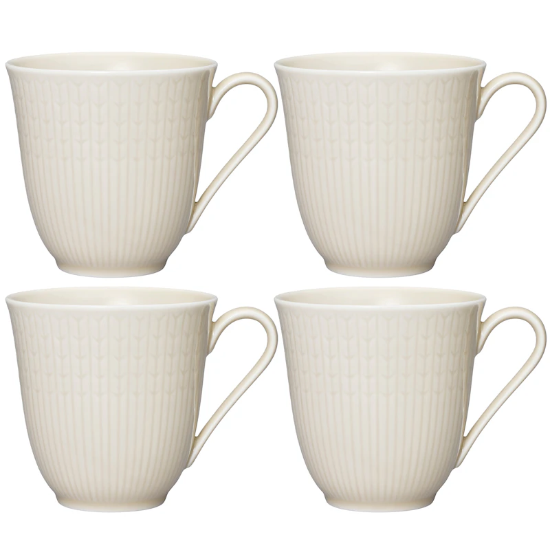 Swedish Grace Mug 30 cl 4-pack, Oats