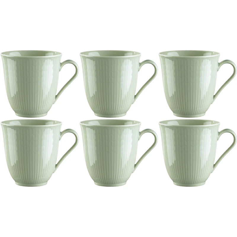 Swedish Grace Mug 30 cl 6-pack, Meadow (Light Green)