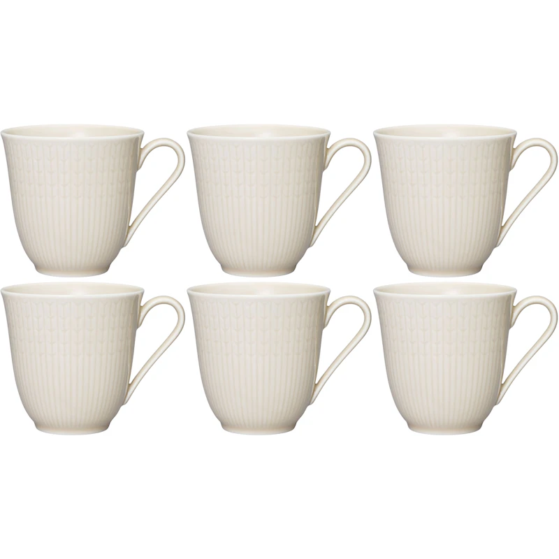 Swedish Grace Mug 30 cl 6-pack, Oat (Beige)