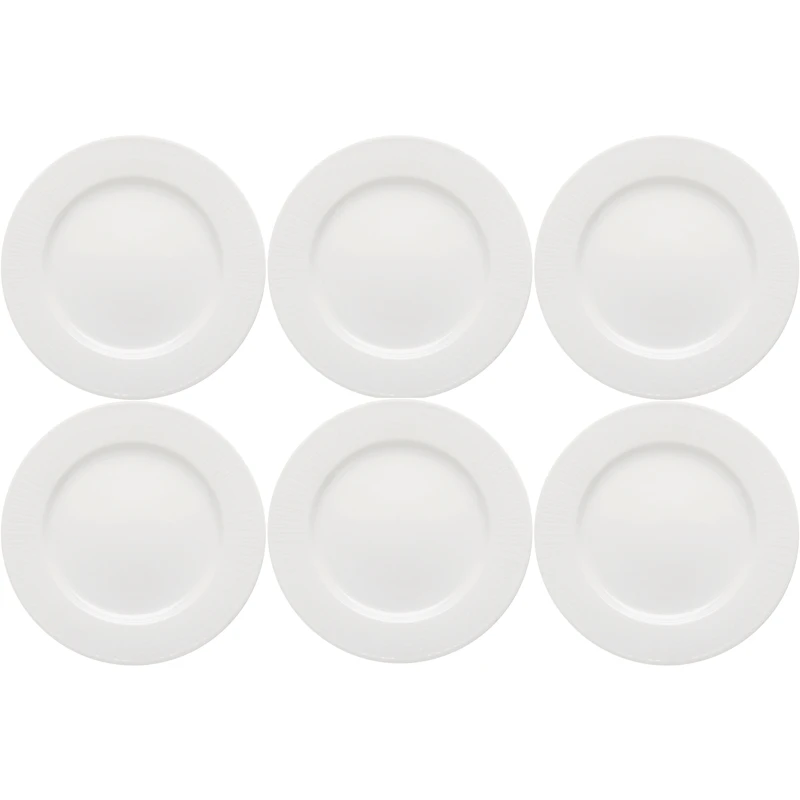 Swedish Grace Plate 21 cm 6-pack, Snow (White)