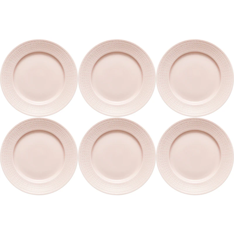 Swedish Grace Plate 21 cm 6-pack, Rose (Pink)