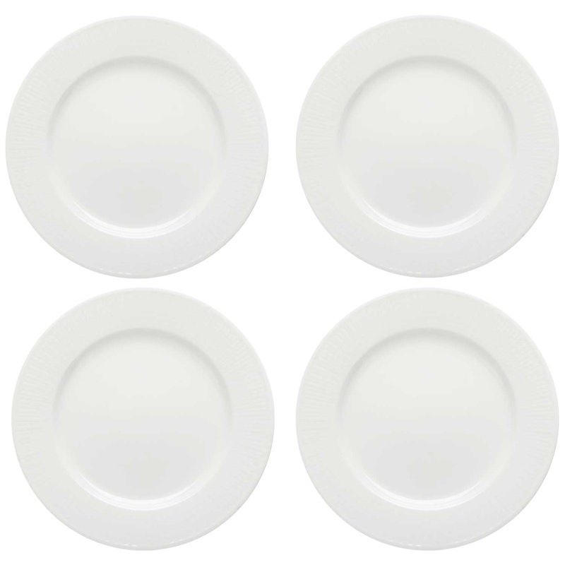 Swedish Grace Side Plate 17 cm 4-pack, Snow