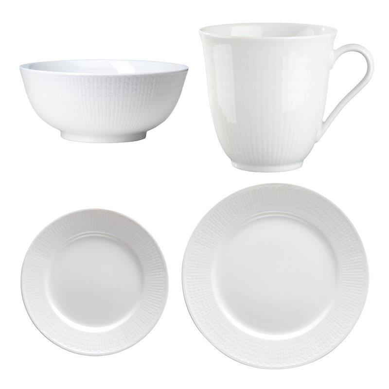 Swedish Grace Start Set 8 Pieces, Snow (White)