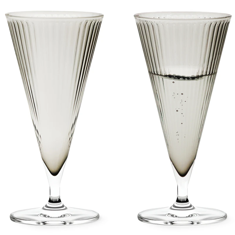 Grand Cru Nouveau Champagne Glass 20 cl 2-pack, Smoke