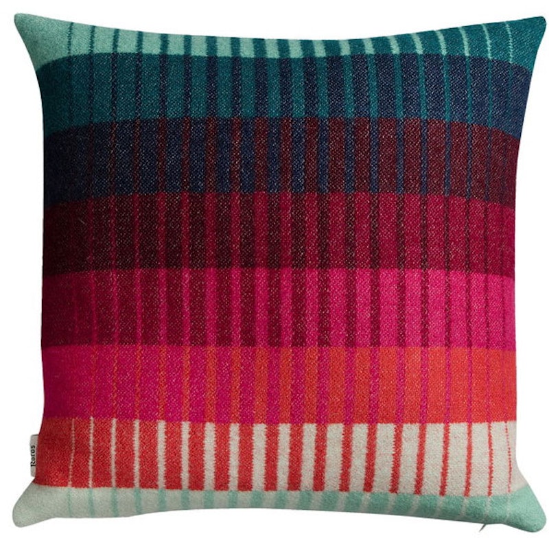 Åsmund Gradient Cushion 50x50 cm, Turquoise / Red