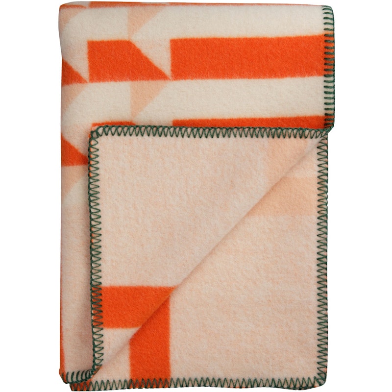 Kvam Wool Plaid 135x200 cm, Orange